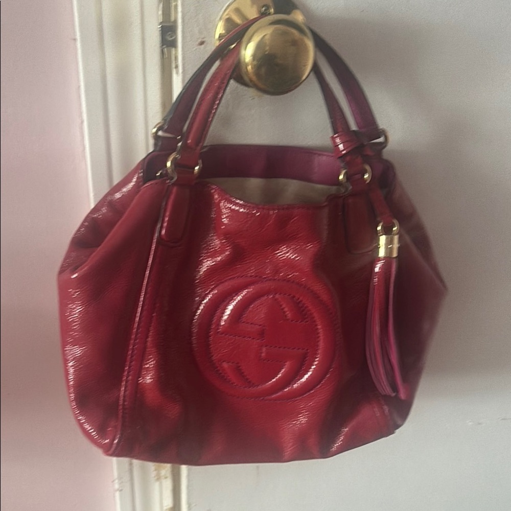 Red Leather Handbag